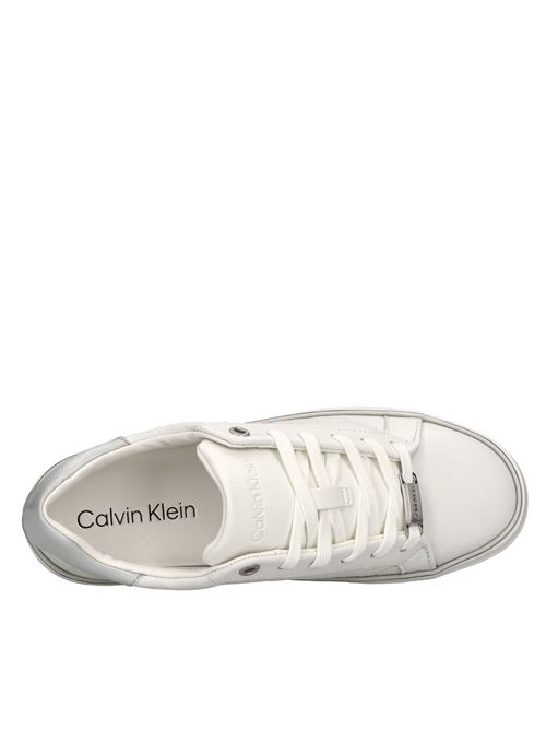 Sneakers in pelle CALVIN KLEIN | HW0HW01870BIANCO-GRIGIO